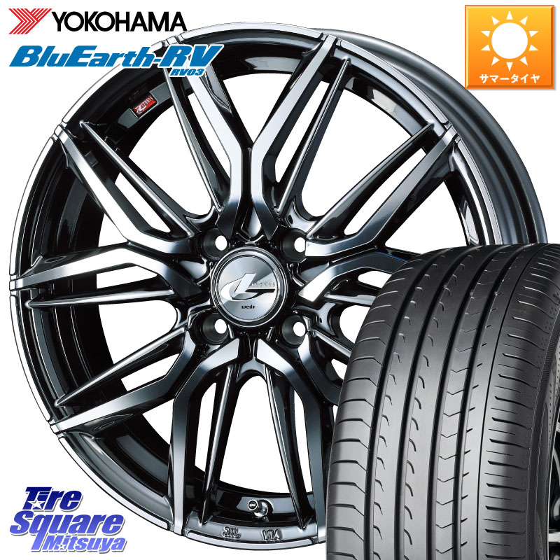 YOKOHAMA ブルーアース ミニバン RV03 RV-03 ヨコハマ 215/45R17WEDS 40800 レオニス LEONIS LM BMCMC 17インチ 17X6.5J 42 4穴 100 アクア|タイヤスクエアミツヤ