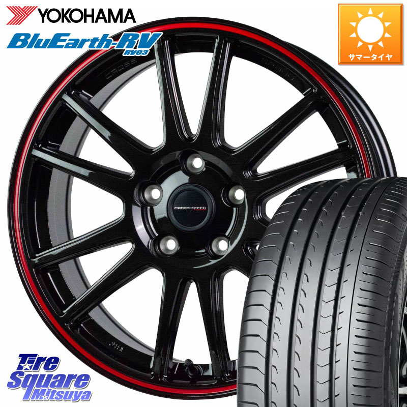 YOKOHAMA ブルーアース ミニバン RV03 RV-03 ヨコハマ 235/50R18HotStuff クロススピード CR6 CR-6 軽量ホイール 18インチ 18X8.0J 45 5穴 114.3 エスティマ|タイヤスクエアミツヤ
