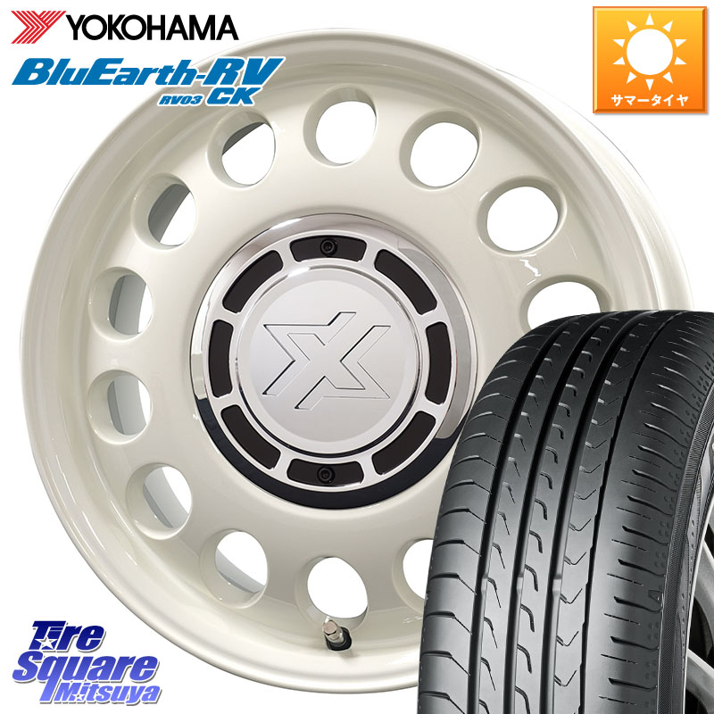 YOKOHAMA ブルーアース コンパクト RV03CK RV-03CK ヨコハマ 175/65R15コスミック クロスブラッド STEELE ホイール 15インチ 15X6.0J 42 5穴 100 トレジア ラクティス|タイヤスクエアミツヤ