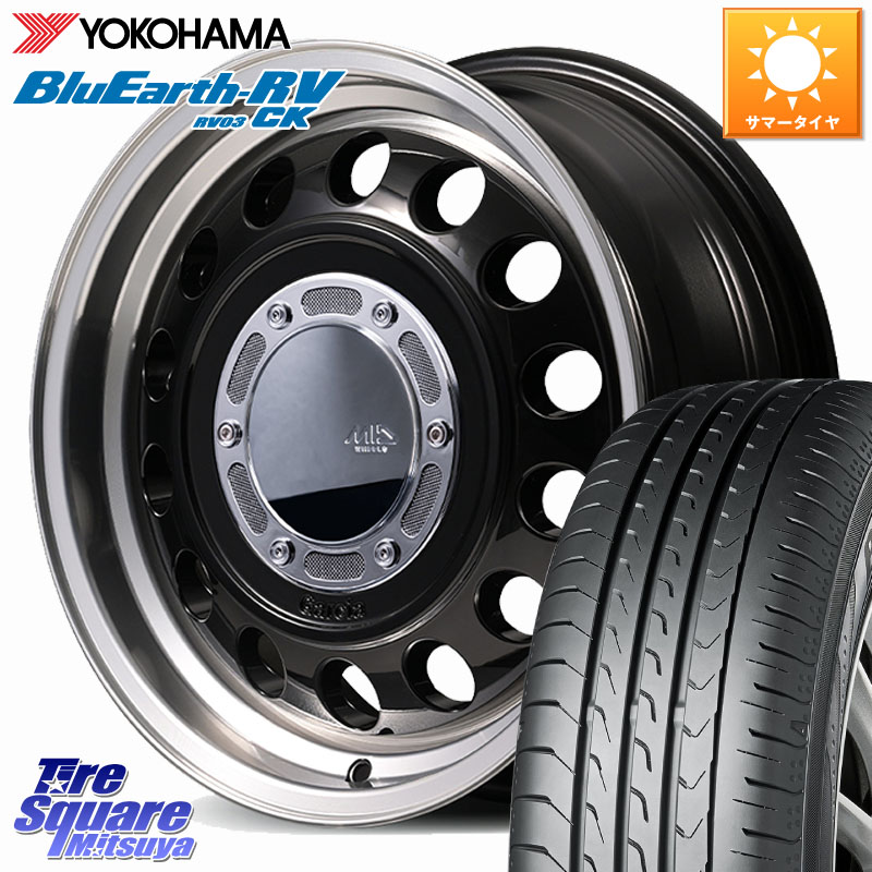 MANARAY MID GARCIA CISCO Type2 ホイール 14インチ 14 X 4.5J +45 4穴 100 YOKOHAMA ブルーアース コンパクト RV03CK RV-03CK ヨコハマ 165/70R14 Mx27/37/47Sソリオ・デリカD2 ハスラー MAx6S系ソリオ