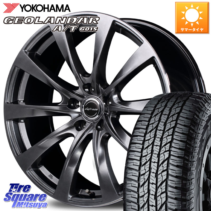 MANARAY MOTION2 平座仕様(トヨタ・レクサス専用)MID Lefinada ホイール 17 X 7.0J +39 5穴 114.3 YOKOHAMA R6211 GEOLANDAR G015 AT A/T アウトラインホワイトレター ヨコハマ 225/60R17 30系アルファード 30系ヴェルファイア