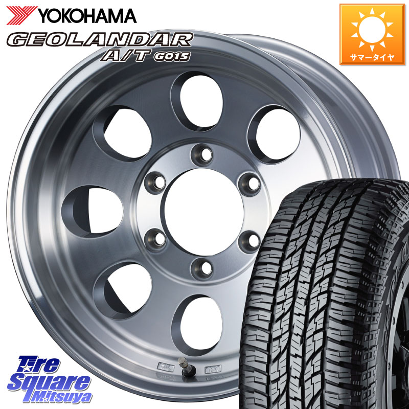 YOKOHAMA R1151 GEOLANDAR AT G015 A/T ブラックレター ヨコハマ 265/70R15WEDS JIMLINE TYPE2 POL ※インセット-28 15インチ ジムライン 15X8.0J 0 6穴 139.7|タイヤスクエアミツヤ