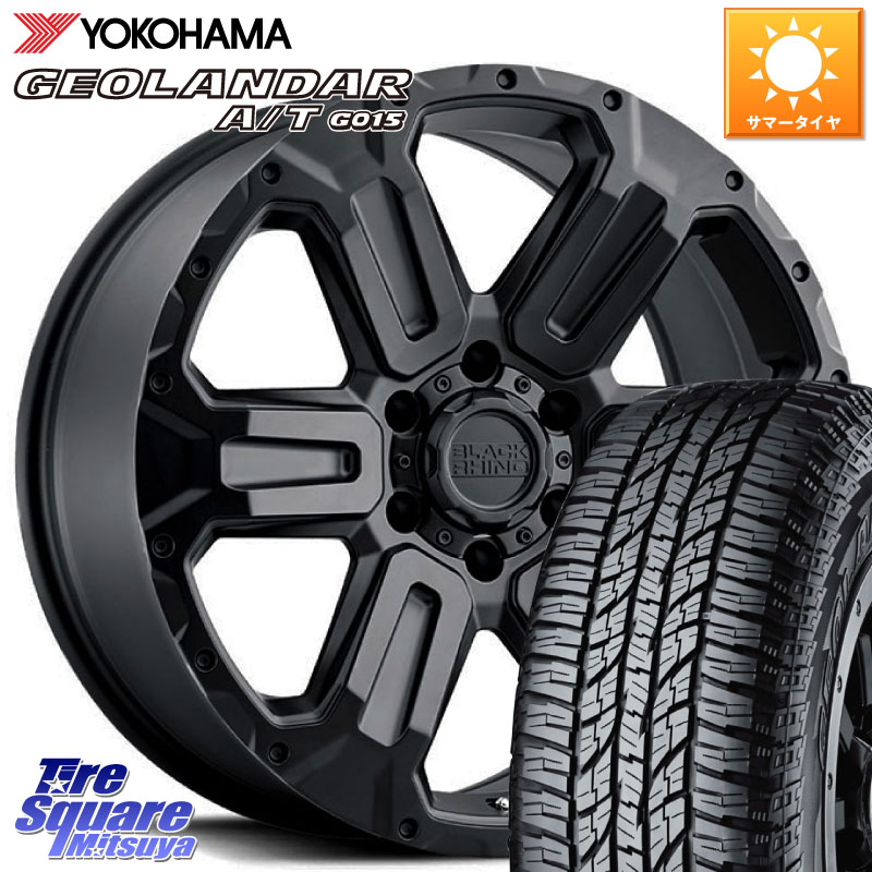 BLACK RHINO WANAKA ワナカ 20インチ ブラックライノ 20 X 9.0J(M14) +40 6穴 139.7 YOKOHAMA R1167 GEOLANDAR AT G015 A/T ブラックレター ヨコハマ 275/60R20