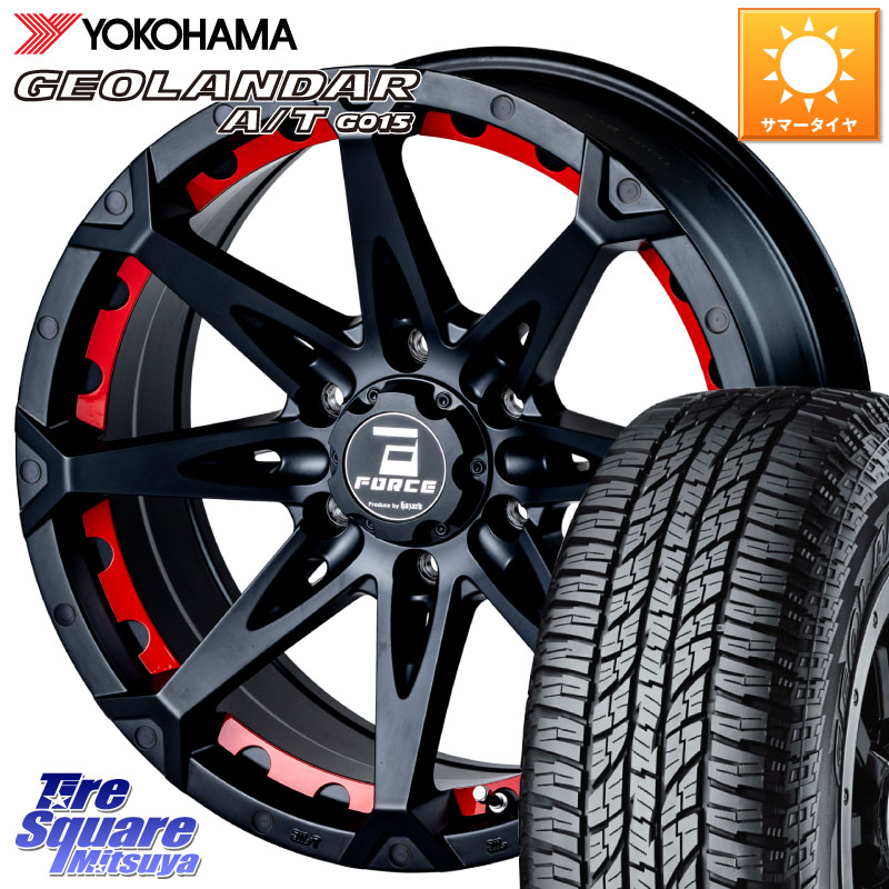 FORCE フォース DENALI デナリー BK 17インチ 17 X 8.0J +20 6穴 139.7 YOKOHAMA R1139 GEOLANDAR AT G015 A/T アウトラインホワイトレター ヨコハマ 285/70R17