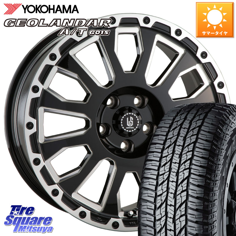 阿部商会 LA STRADA AVENTURA アヴェンチュラ 16インチ 16 X 7.0J +42 5穴 114.3 YOKOHAMA E4453 GEOLANDAR G015 AT A/T アウトラインホワイトレター ヨコハマ 225/75R16