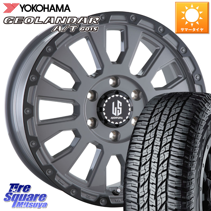 阿部商会 LA STRADA AVENTURA アヴェンチュラ 17インチ 17 X 8.0J +20 6穴 139.7 YOKOHAMA R1139 GEOLANDAR AT G015 A/T アウトラインホワイトレター ヨコハマ 285/70R17