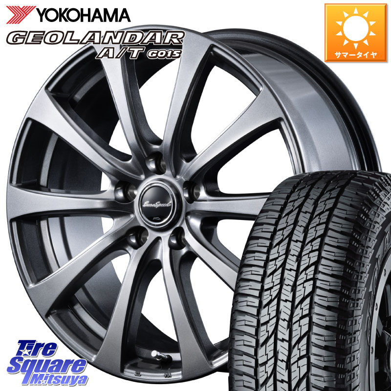 YOKOHAMA E4453 GEOLANDAR G015 AT A/T アウトラインホワイトレター ヨコハマ 225/75R16MANARAY MID EuroSpeed G10 ホイール 16インチ 16X6.5J 38 5穴 114.3 RAV4 50系 デリカD:5 D5 カスタムサイズ CX-5 CX5 MAZDA|タイヤスクエアミツヤ