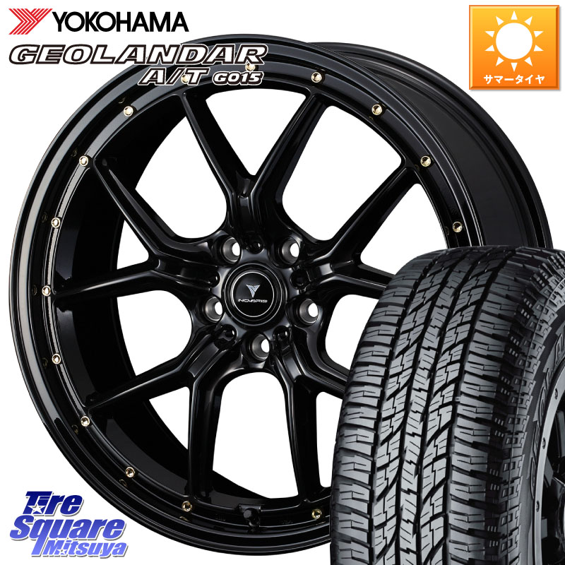 WEDS 41323 NOVARIS ASSETE S1 ホイール 18インチ ノヴァリス アセット 18 X 7.5J +53 5穴 114.3 YOKOHAMA R6994 GEOLANDAR AT G015 A/T ブラックレター ヨコハマ 225/50R18 RV系ヴェゼル RC系オデッセイ後期 BN・BL系レガシィ 117,140円