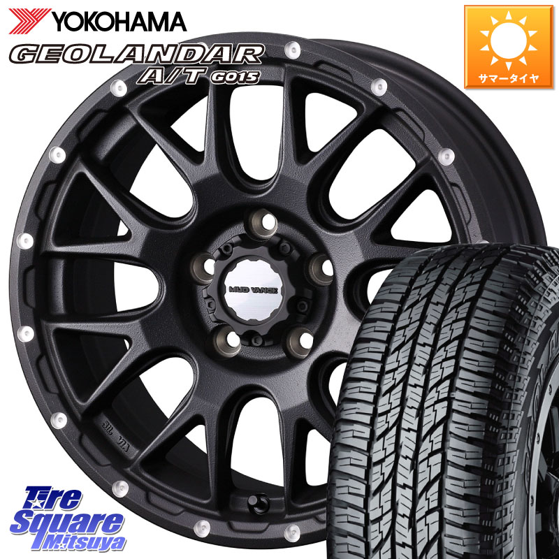 WEDS 41130 マッドヴァンス MUD VANCE 08 BK ホイール 17インチ 17 X 7.0J +38 5穴 114.3 YOKOHAMA R6211 GEOLANDAR G015 AT A/T アウトラインホワイトレター ヨコハマ 225/60R17 30系アルファード 30系ヴェルファイア デリカD:5 SL系フォレスター