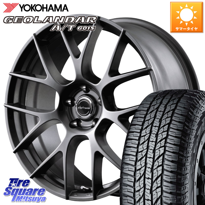 MANARAY Lefinada MOTION3 平座仕様 トヨタ・レクサス専用 ホイール 18インチ MID 18 X 8.0J +42 5穴 114.3 YOKOHAMA R6994 GEOLANDAR AT G015 A/T ブラックレター ヨコハマ 225/50R18 10系カローラクロス