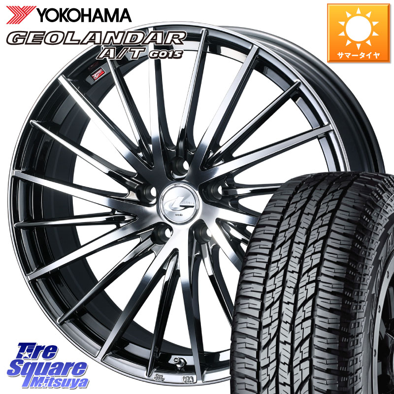 WEDS LEONIS FR レオニス FR ホイール 18インチ 18 X 7.0J +40 5穴 114.3 YOKOHAMA R6994 GEOLANDAR AT G015 A/T ブラックレター ヨコハマ 225/50R18 10系カローラクロス