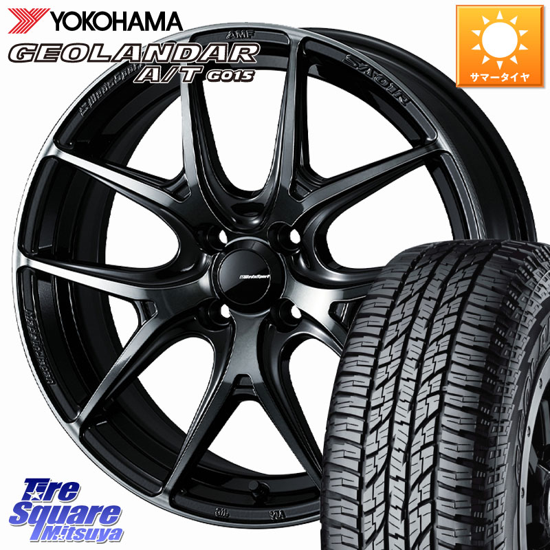 WEDS WedsSport SA-01R ホイール 15インチ ウェッズ スポーツ 15 X 5.0J +45 4穴 100 YOKOHAMA R6993 GEOLANDAR AT G015 A/T ブラックレター ヨコハマ 165/55R15 N-BOX タント スペーシア サクラ
