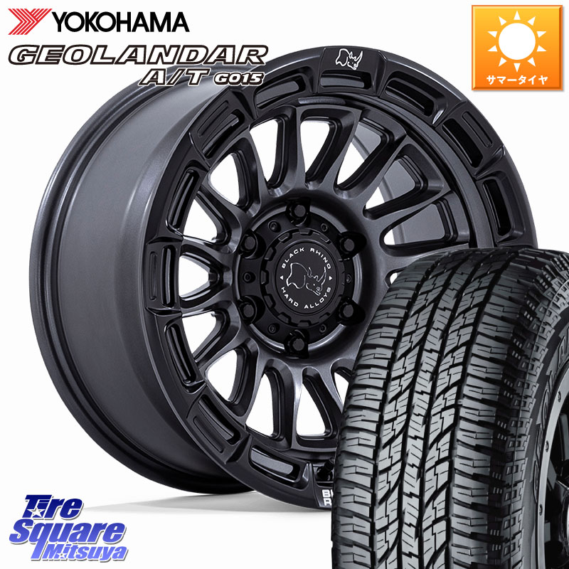 BLACK RHINO RIVAL ライバル ホイール 17インチ ブラックライノ 17 X 8.5J +10 6穴 139.7 YOKOHAMA R1139 GEOLANDAR AT G015 A/T アウトラインホワイトレター ヨコハマ 285/70R17