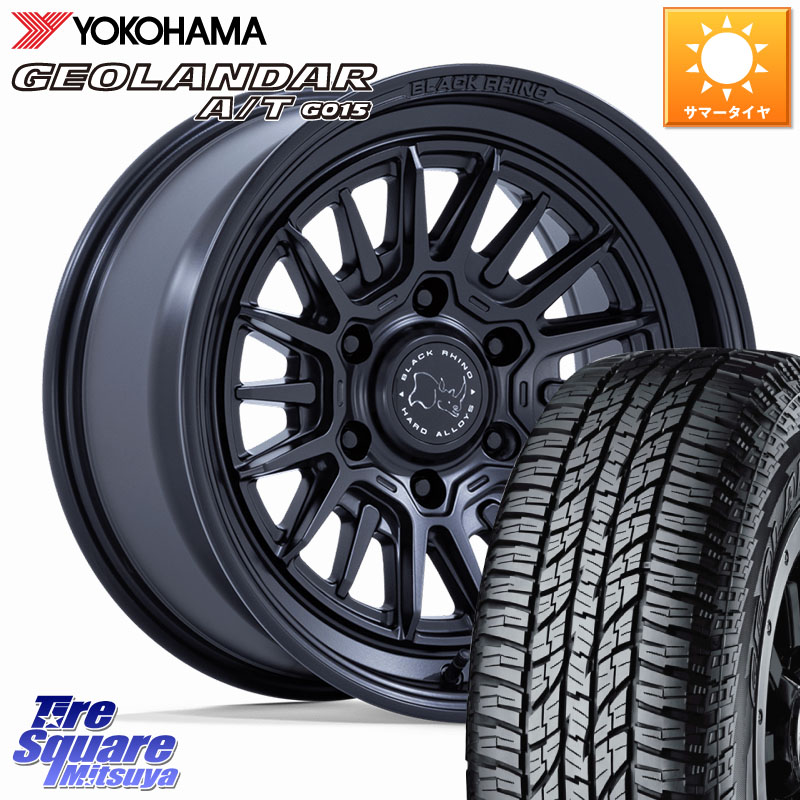 BLACK RHINO TALEO タレオ ホイール 17インチ ブラックライノ 17 X 8.5J +0 6穴 139.7 YOKOHAMA R1139 GEOLANDAR AT G015 A/T アウトラインホワイトレター ヨコハマ 285/70R17