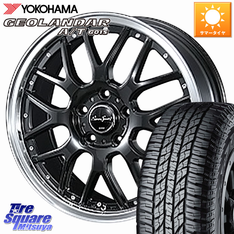 BLEST EuroSport Type815 ホイール 18インチ 18 X 7.0J +53 5穴 114.3 YOKOHAMA R6994 GEOLANDAR AT G015 A/T ブラックレター ヨコハマ 225/50R18 RV系ヴェゼル RC系オデッセイ後期 MAZDA6 BN・BL系レガシィ