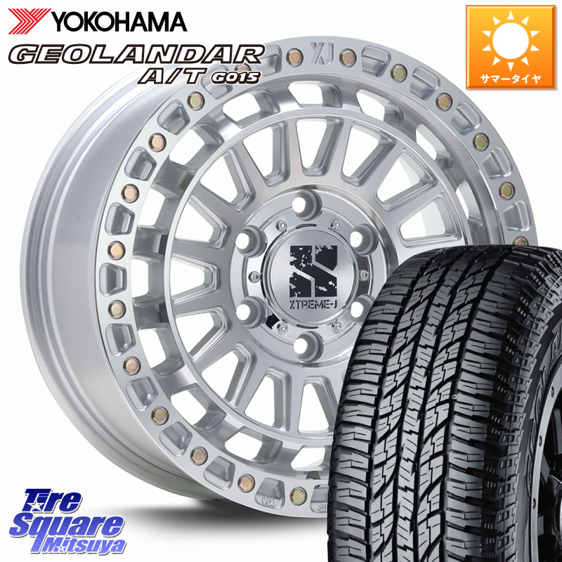 MLJ XJ08 XTREME-J ホイール 17インチ 17 X 8.0J +20 6穴 139.7 YOKOHAMA R1139 GEOLANDAR AT G015 A/T アウトラインホワイトレター ヨコハマ 285/70R17