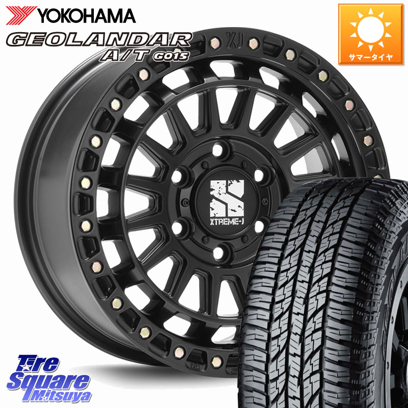 YOKOHAMA R1139 GEOLANDAR AT G015 A/T アウトラインホワイトレター ヨコハマ 285/70R17MLJ XJ08 XTREME-J ホイール 17インチ 17X8.0J 20 6穴 139.7 Tacoma|タイヤスクエアミツヤ