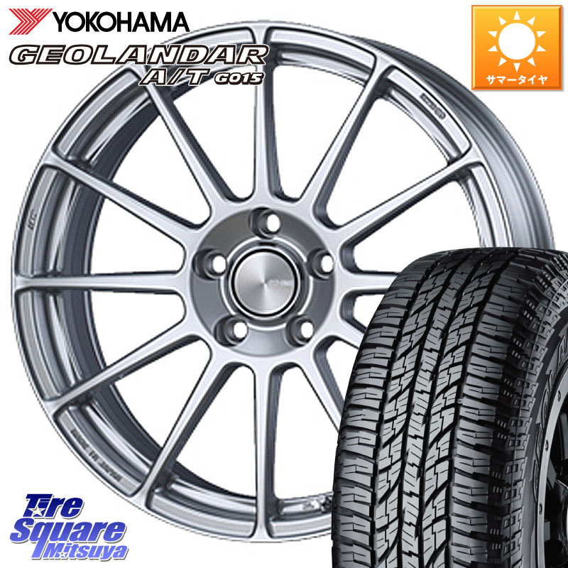 ENKEI エンケイ PerformanceLine PF03 ホイール 18 X 7.0J +48 5穴 100 YOKOHAMA R6994 GEOLANDAR AT G015 A/T ブラックレター ヨコハマ 225/50R18