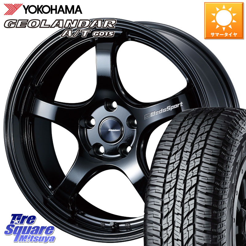 WEDS 72754 RN-05M ウェッズ スポーツ ホイール 18インチ 18 X 8.0J +45 5穴 114.3 YOKOHAMA R6994 GEOLANDAR AT G015 A/T ブラックレター ヨコハマ 225/50R18 10系カローラクロス MAZDA6 10系アルファード