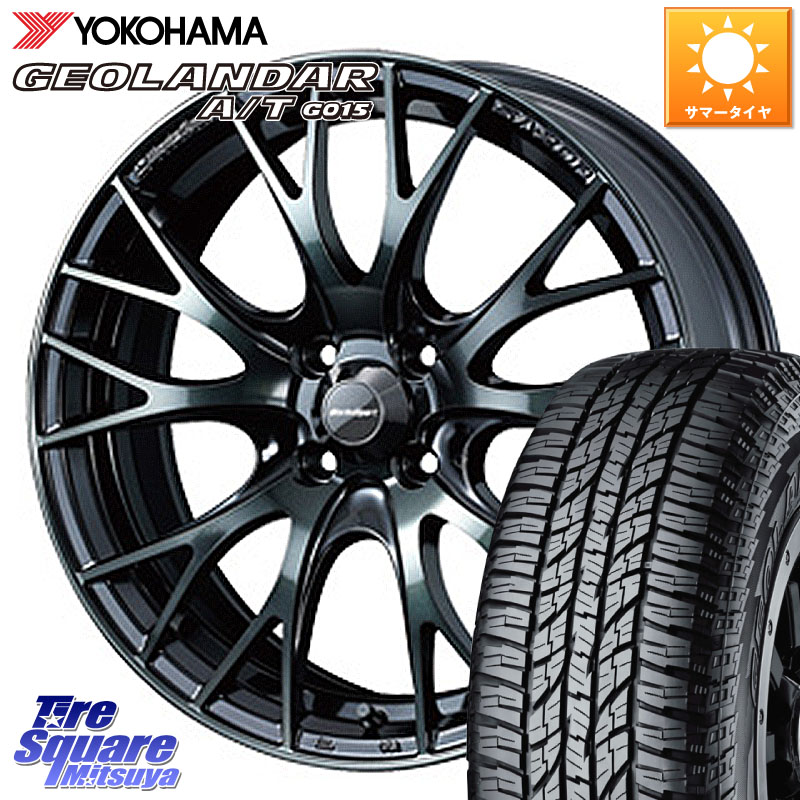 WEDS 72775 SA-20R SA20R ウェッズ スポーツ ホイール 15インチ 15 X 5.0J +45 4穴 100 YOKOHAMA R6993 GEOLANDAR AT G015 A/T ブラックレター ヨコハマ 165/55R15 N-BOX タント スペーシア サクラ