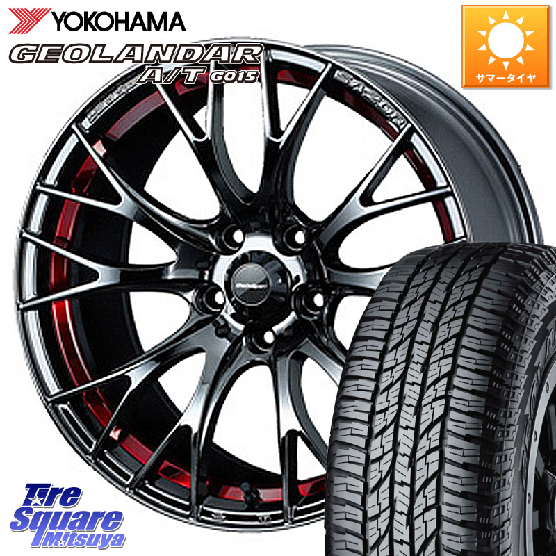 WEDS 72800 SA-20R SA20R ウェッズ スポーツ ホイール 18インチ 18 X 7.5J +45 5穴 114.3 YOKOHAMA R6994 GEOLANDAR AT G015 A/T ブラックレター ヨコハマ 225/50R18 C-HR 50系エスティマ 10系カローラクロス MAZDA6 10系アルファード