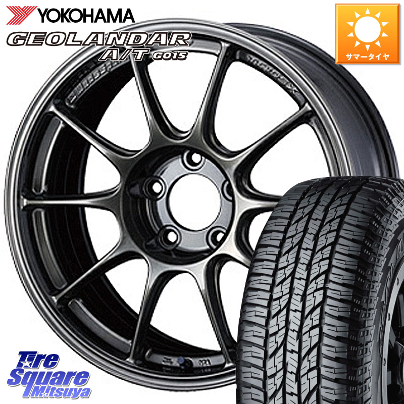 WEDS 73535 TC105X EJ ウェッズ スポーツ ホイール 18インチ 18 X 8.5J +43 5穴 114.3 YOKOHAMA R6994 GEOLANDAR AT G015 A/T ブラックレター ヨコハマ 225/50R18
