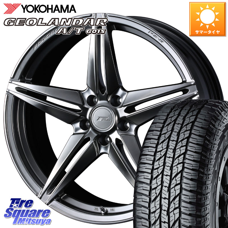 WEDS F ZERO FZ-3 FZ3 鍛造 FORGED ホイール18インチ エフゼロ 18 X 7.5J +38 5穴 114.3 YOKOHAMA R6994 GEOLANDAR AT G015 A/T ブラックレター ヨコハマ 225/50R18 10系カローラクロス