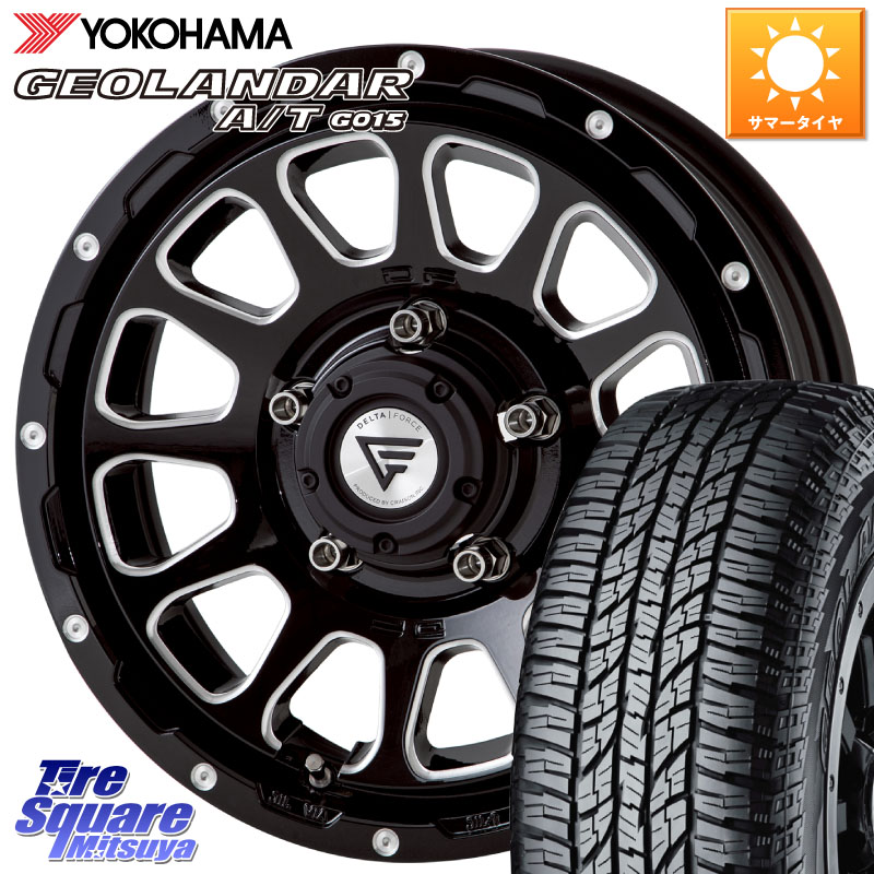 DELTA FORCE デルタフォース オーバル ジムニー専用 ホイール 16インチ 16 X 5.5J +20 5穴 139.7 YOKOHAMA E4453 GEOLANDAR G015 AT A/T アウトラインホワイトレター ヨコハマ 225/75R16 ジムニー専用(要リフトアップ・オーバーフェンダー等)