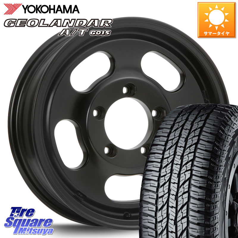 MLJ XTREME-J D SLOT D-SLOT Dスロット サテンブラック ホイール 4本 16インチ 16 X 5.5J +0 5穴 139.7 YOKOHAMA R1157 GEOLANDAR AT G015 A/T ブラックレター ヨコハマ 205/80R16 ジムニー専用(要リフトアップ・オーバーフェンダー等)