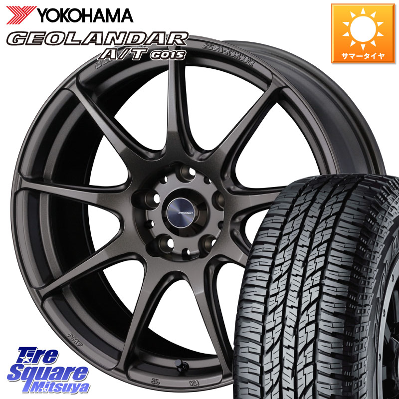 WEDS ウェッズ スポーツ SA99R SA-99R 17インチ 17 X 7.5J +48 5穴 100 YOKOHAMA R6211 GEOLANDAR G015 AT A/T アウトラインホワイトレター ヨコハマ 225/60R17