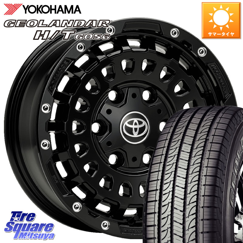 YOKOHAMA E4464 GEOLANDAR HT G056 H/Tホワイトレター ヨコハマ 195/80R15 107*105LX-MODE LX CP(センターキャップ別売り)キャンピング仕様 高負荷対応 ホイール 15インチ 15X6.0J 30 6穴 139.7 200系ハイエース|タイヤスクエアミツヤ