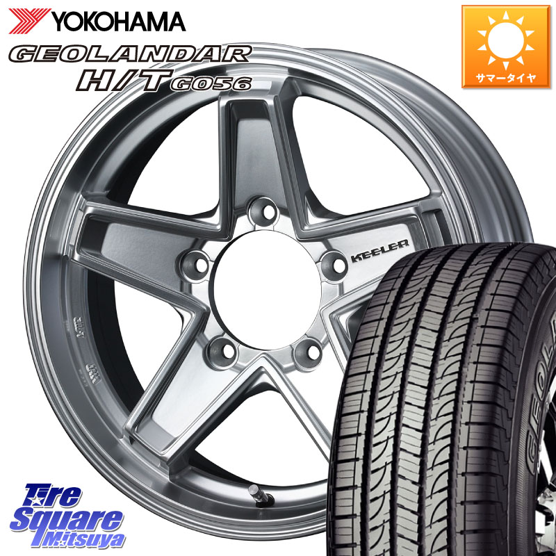 YOKOHAMA E4464 GEOLANDAR HT G056 H/Tホワイトレター ヨコハマ 195/80R15 107*105WEDS KEELER TACTICS シルバー ホイール 15インチ キーラー タクティクス 15X6.0J(JB74) 0 5穴 139.7 ジムニ&minus;シエラ/ノマド(カスタム)｜タイヤスクエアミツヤ