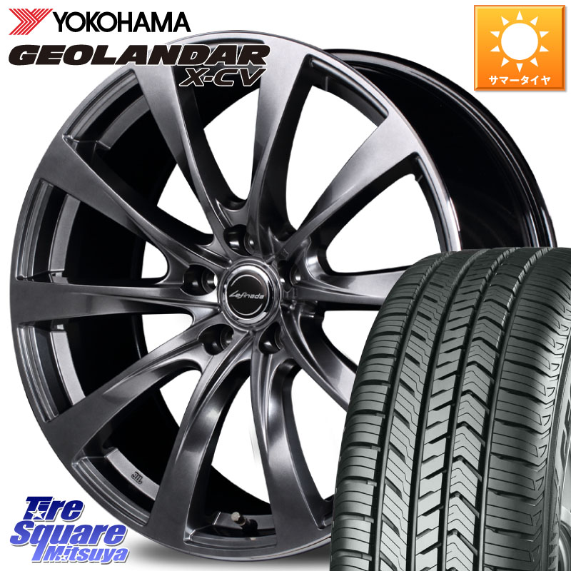 YOKOHAMA r9760 GEOLANDAR X-CV G057 ヨコハマ 225/45R19MANARAY MOTION2 平座仕様(トヨタ・レクサス専用)MID Lefinada ホイール 19X8.0J 45 5穴 114.3 C-HR カローラクロス エスティマハイブリッド エスティマ UX レクサス｜タイヤスクエアミツヤ