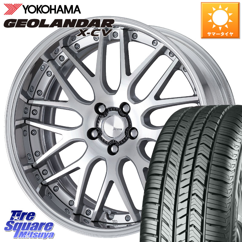 WORK Lanvec LM1 O Disk 19インチ 2ピース 19 X 8.5J +50 5穴 114.3 YOKOHAMA r9760 GEOLANDAR X-CV G057 ヨコハマ 225/45R19 MAZDA6