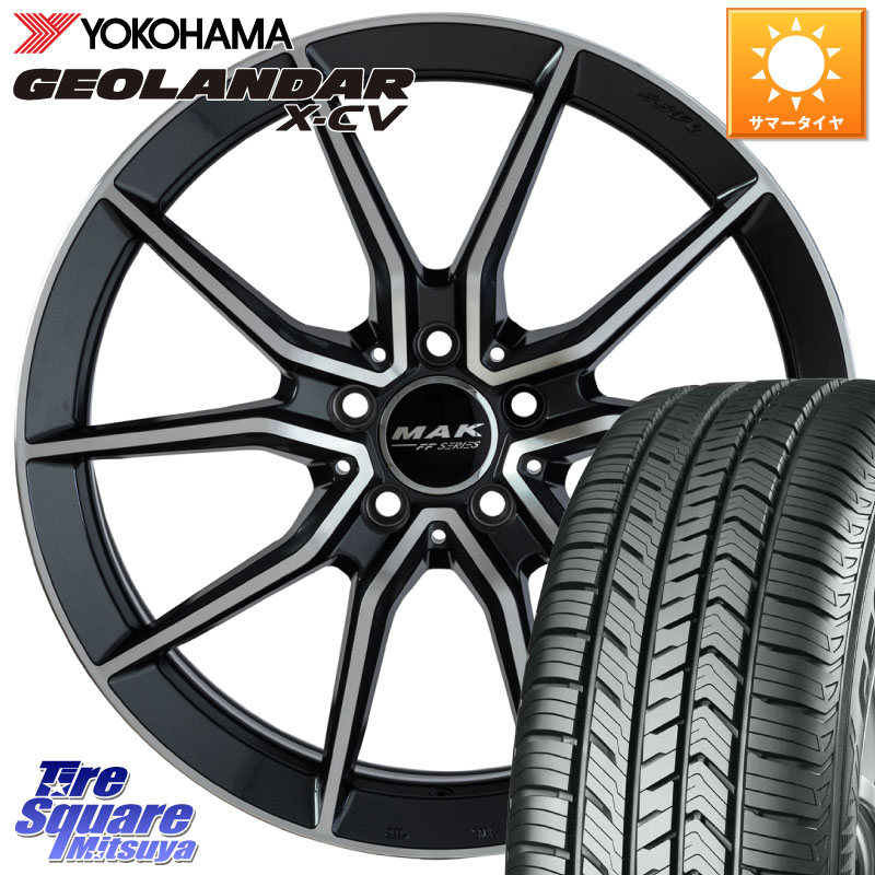 阿部商会 MAK ARGENTO FF ホイール 19インチ 19 X 8.0J(MB X253) +33 5穴 112 YOKOHAMA R4534 GEOLANDAR X-CV G057 ヨコハマ 235/55R19 メルセデスベンツ GLC(X253)