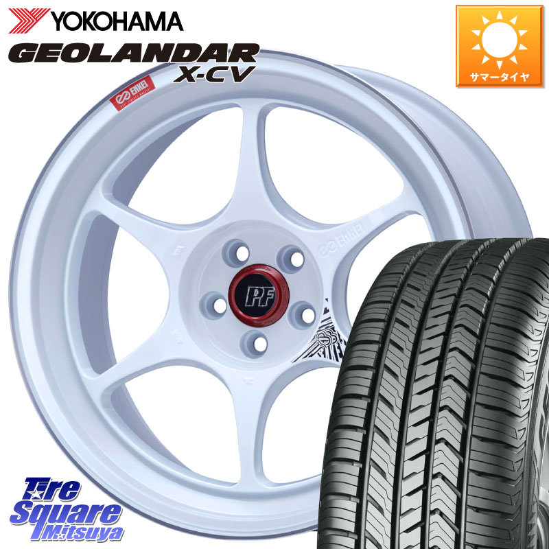 ENKEI エンケイ PerformanceLine PF06 ホイール 18インチ 18 X 8.5J +35 5穴 114.3 YOKOHAMA R4531 GEOLANDAR X-CV G057 ヨコハマ 255/55R18 アウトランダーPHEV