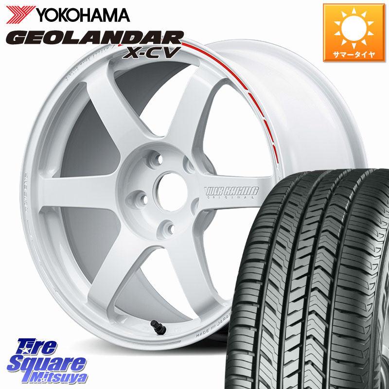 YOKOHAMA R4531 GEOLANDAR X-CV G057 ヨコハマ 255/55R18RAYS 【欠品次回3~4月】 TE37 SAGA S-plus TIME ATTACK EDITION VOLK RACING 鍛造 ホイール 18インチ 18X8.5J 36 5穴 114.3 アウトランダーPHEV｜タイヤスクエアミツヤ
