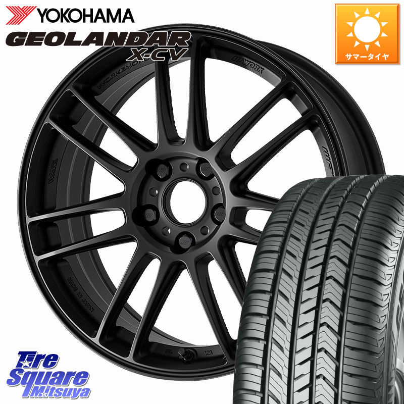 WORK EMOTION ZR7 ホイール 19インチ 19 X 8.5J +30 5穴 114.3 YOKOHAMA R4534 GEOLANDAR X-CV G057 ヨコハマ 235/55R19