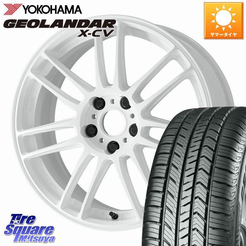 WORK EMOTION ZR7 ホイール 19インチ 19 X 8.5J +30 5穴 114.3 YOKOHAMA R4534 GEOLANDAR X-CV G057 ヨコハマ 235/55R19