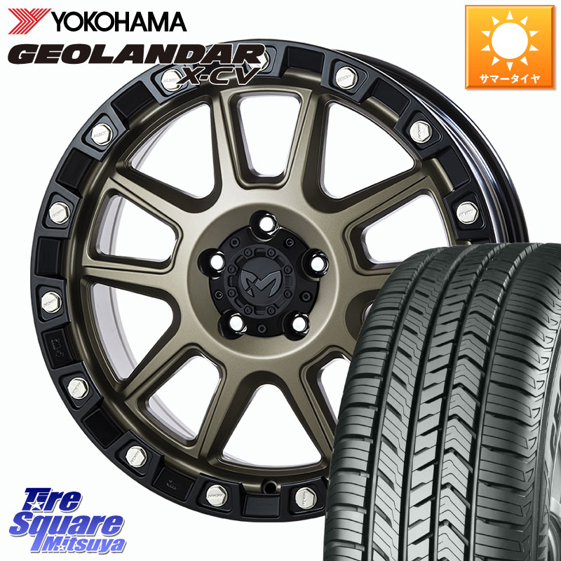 MKW M205 コヨーテブロンズ ホイール 18インチ 18 X 8.0J +40 5穴 114.3 YOKOHAMA R4531 GEOLANDAR X-CV G057 ヨコハマ 255/55R18 アウトランダーPHEV