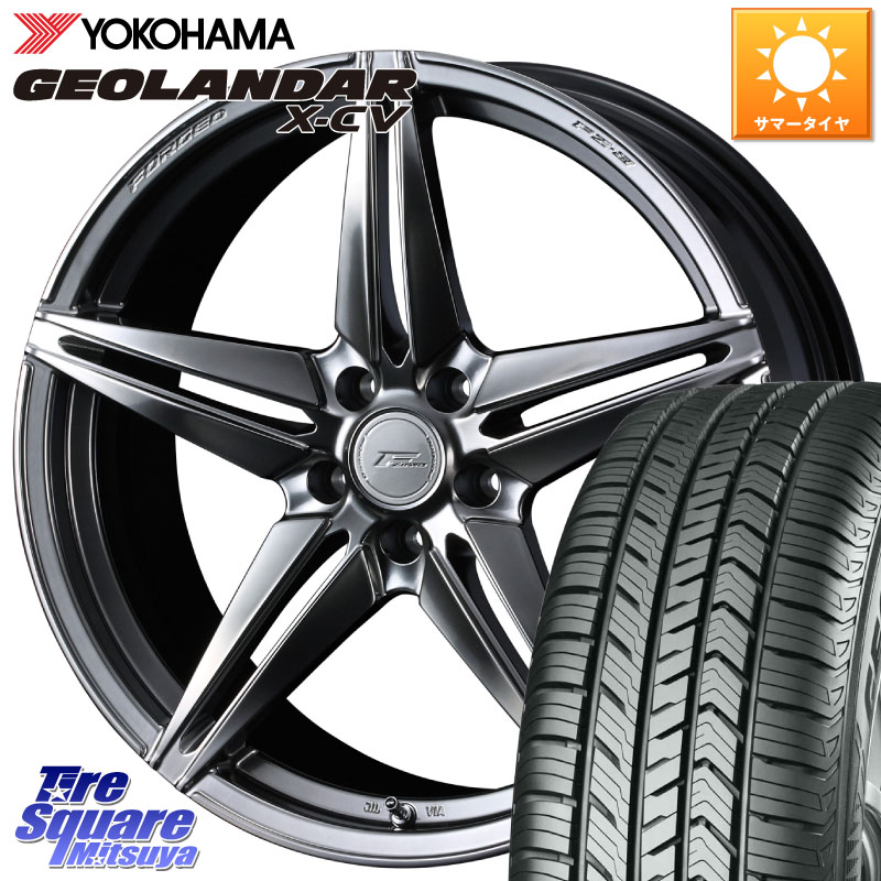 WEDS F ZERO FZ-3 FZ3 鍛造 FORGED ホイール18インチ エフゼロ 18 X 7.5J +38 5穴 114.3 YOKOHAMA R4531 GEOLANDAR X-CV G057 ヨコハマ 255/55R18 アウトランダーPHEV