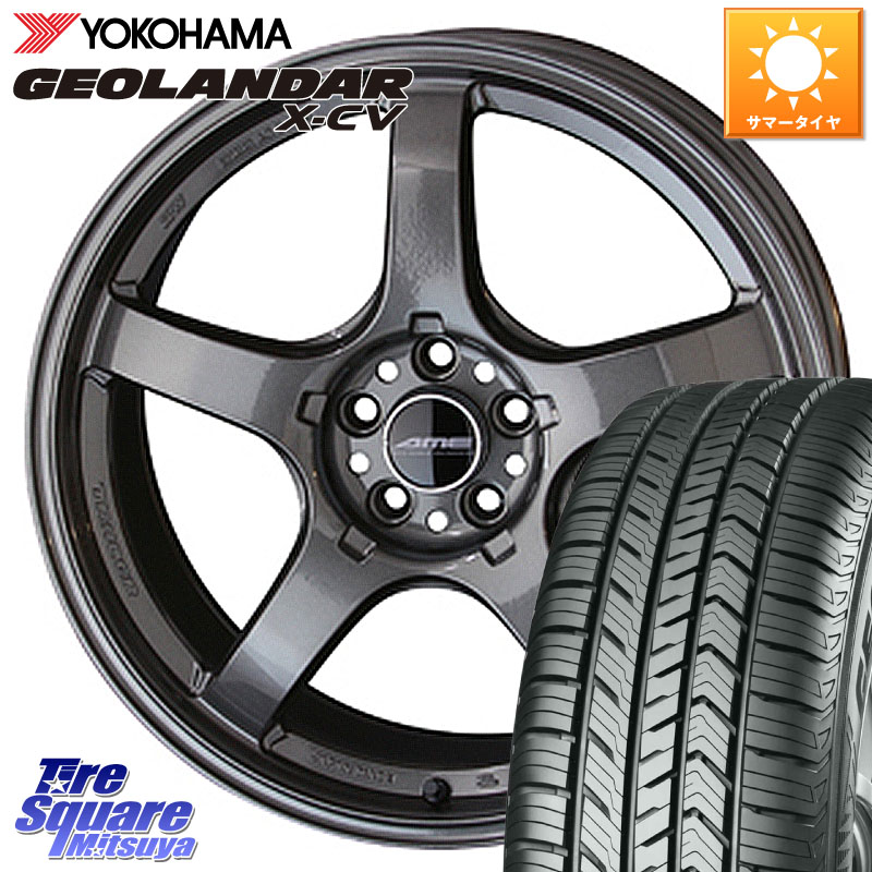 YOKOHAMA R4531 GEOLANDAR X-CV G057 ヨコハマ 255/55R18KYOHO 【欠品次回8月上旬】TRACER GT-V GTV GB 軽量 ホイール 18インチ 18X8.5J 38 5穴 114.3 アウトランダーPHEV｜タイヤスクエアミツヤ 134,315円