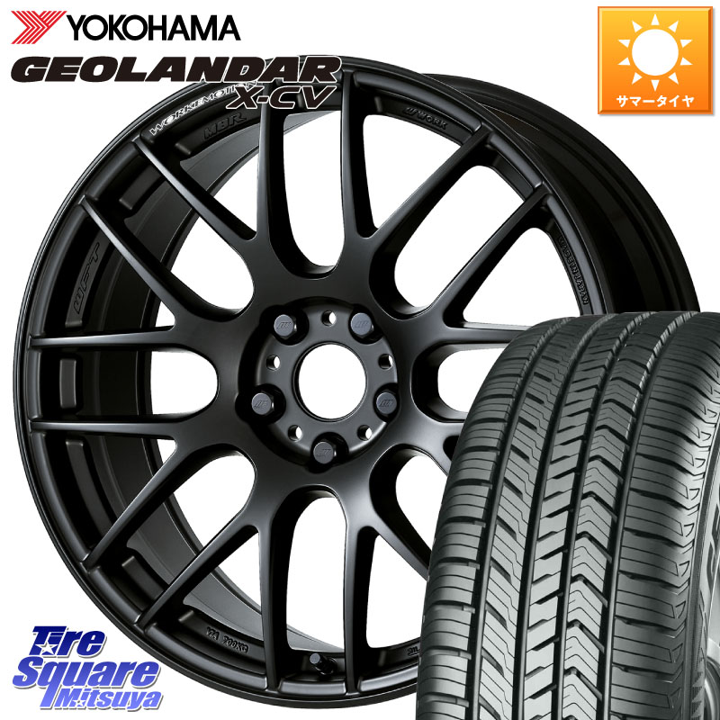 YOKOHAMA R4531 GEOLANDAR X-CV G057 ヨコハマ 255/55R18WORK ワーク EMOTION エモーション M8R MBL 18インチ 18X8.5J 38 5穴 114.3 アウトランダーPHEV｜タイヤスクエアミツヤ
