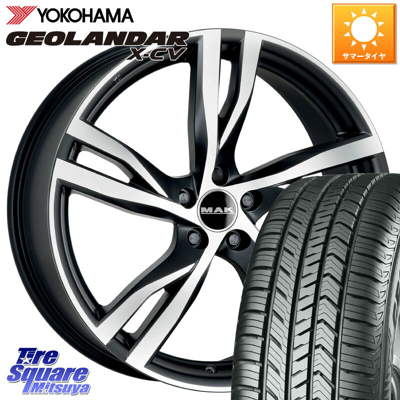 阿部商会 MAK STOCKHOLM ホイール 19インチ 19 X 8.0J(VOLVO V70 BB) +50 5穴 108 YOKOHAMA R4533 GEOLANDAR X-CV G057 ヨコハマ 235/45R19 VOLVO ボルボ V70