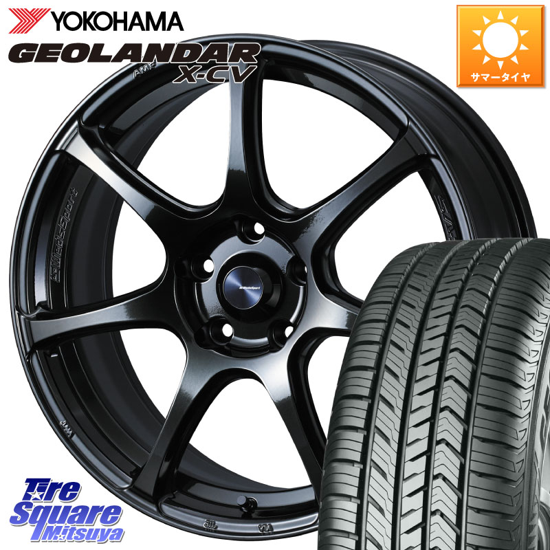 YOKOHAMA R4531 GEOLANDAR X-CV G057 ヨコハマ 255/55R18WEDS WedsSport SA-75R SA75R ウェッズ スポーツ ホイール 18インチ 18X8.5J 35 5穴 114.3 アウトランダーPHEV｜タイヤスクエアミツヤ