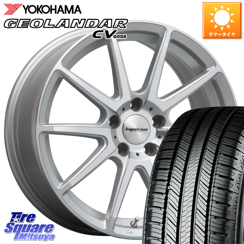 YOKOHAMA R5677 GEOLANDAR CV G058 ヨコハマ 245/60R18MLJ HYPERION CVX ハイペリオン ホイール 18インチ 18X8.0J 38 5穴 114.3 RAV4 50系 カスタム|タイヤスクエアミツヤ