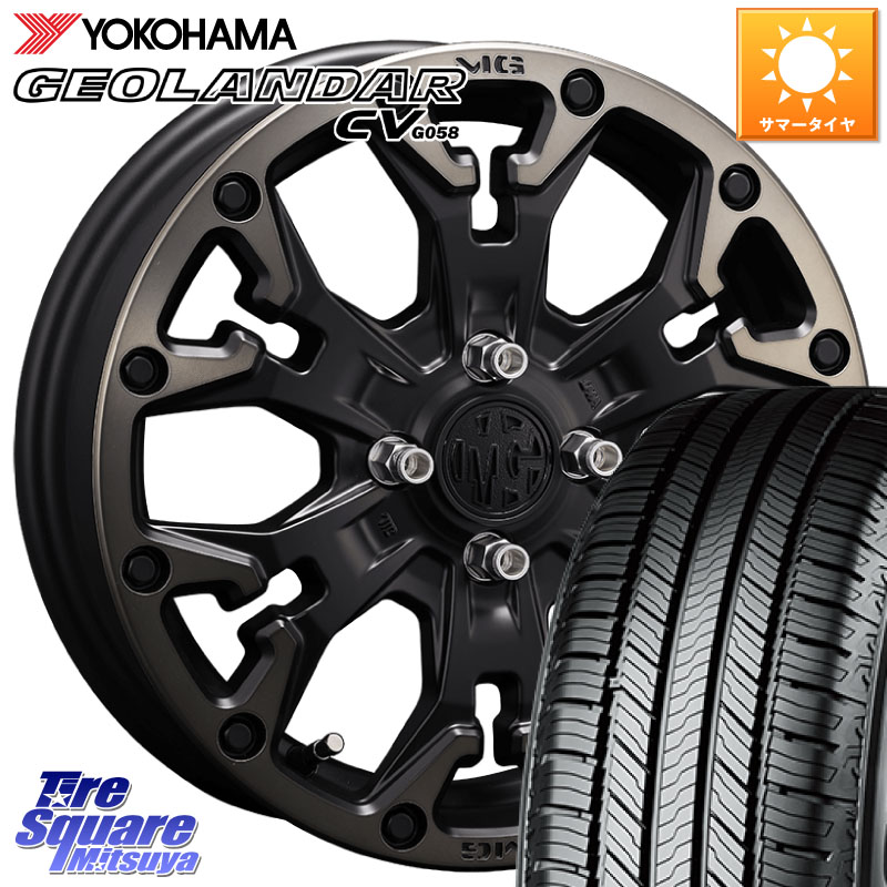 YOKOHAMA R5711 GEOLANDAR CV G058 ヨコハマ 215/65R16CRIMSON MG GOLEM Jr ホイール 16インチ 16X6.0J 38 4穴 100 ロッキー ガソリン車 4穴 ライズ ガソリン車 4穴｜タイヤスクエアミツヤ