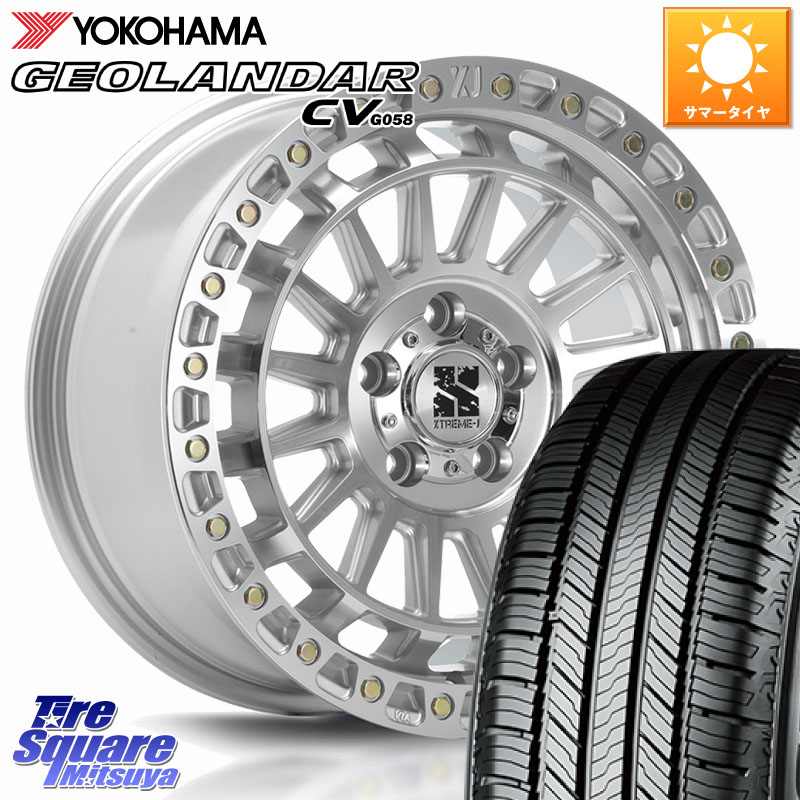 MLJ XJ08 XTREME-J ホイール 18インチ 18 X 8.0J +40 5穴 114.3 YOKOHAMA R9711 GEOLANDAR CV G058 ヨコハマ 235/60R18 50系RAV4 FE0系アリアARIYA T33エクストレイル アウトランダーPHEV