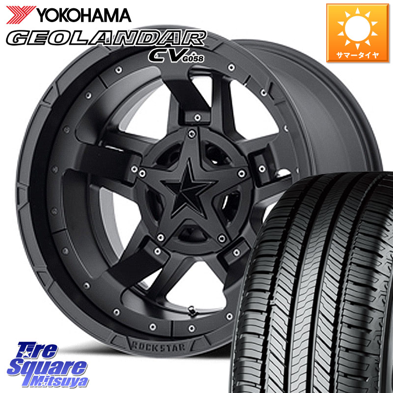 KMC XD827 ROCKSTAR3 ホイール 17インチ ロックスター3 17 X 8.0J(US) +35 5穴 114.3 YOKOHAMA R9708 GEOLANDAR CV G058 ヨコハマ 215/60R17