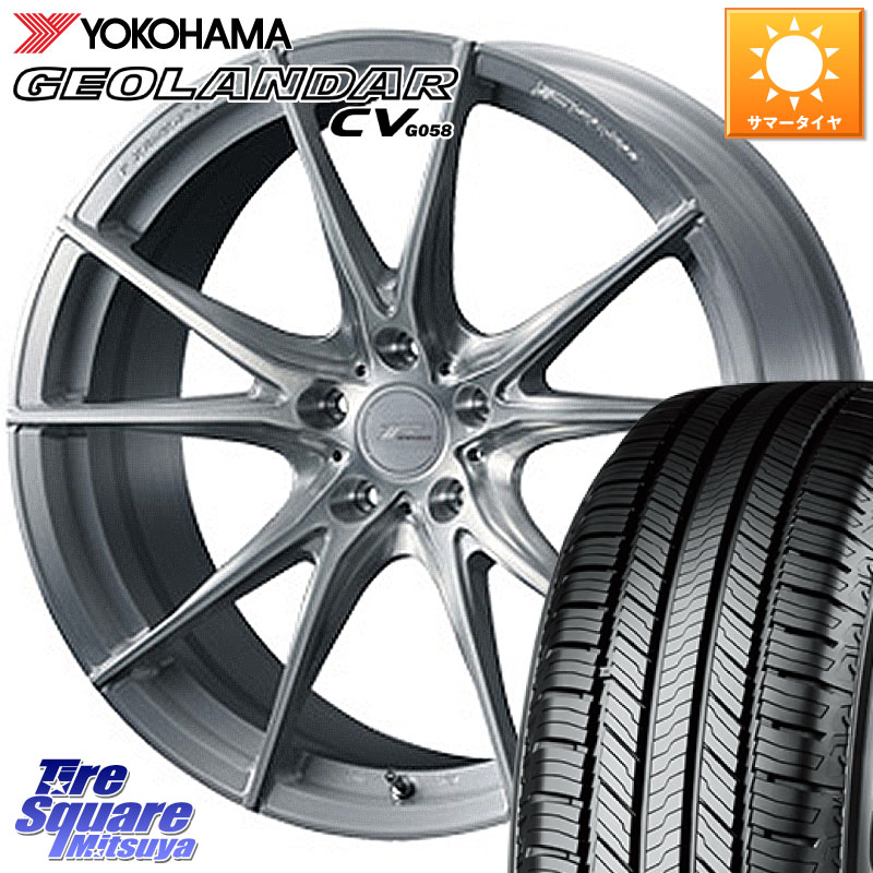 YOKOHAMA S1041 GEOLANDAR CV G058 ヨコハマ 215/55R18WEDS F ZERO FZ-2 FZ2 鍛造 FORGED ホイール18インチ エフゼロ 18X7.5J 38 5穴 114.3 エクストレイル X-TRAIL 日産 MPV｜タイヤスクエアミツヤ